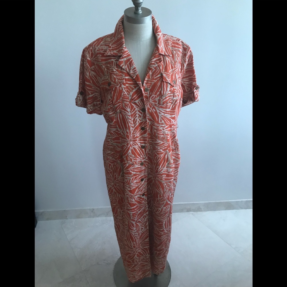 Coral Positive Attitudes Dress sz12p - Picture 10 of 10